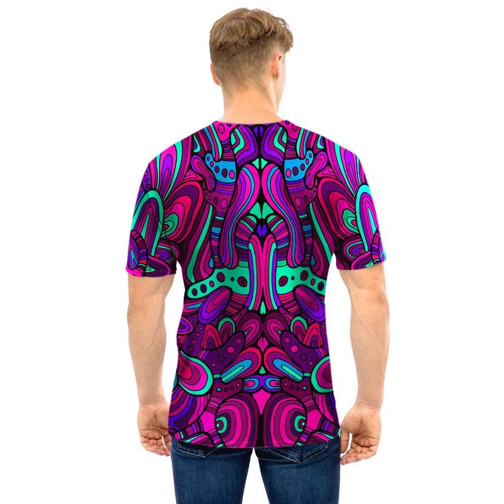 Psychedelic Trippy Doodle Men T Shirt-grizzshop