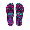 Psychedelic Trippy Doodle Men's Flip Flops-grizzshop