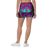 Psychedelic Trippy Doodle Mini Skirt-grizzshop