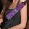 Psychedelic Trippy Doodle Seat Belt Cover-grizzshop