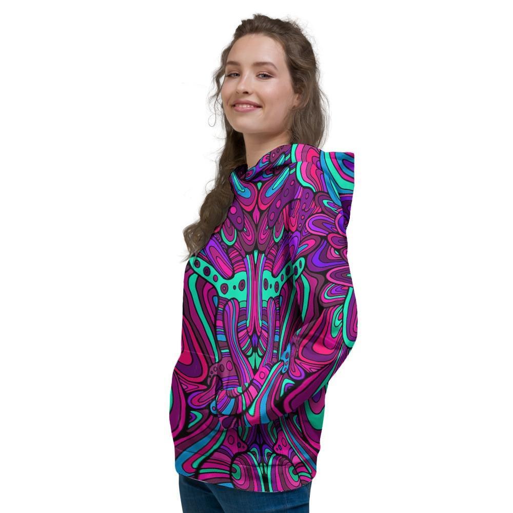 Psychedelic Trippy Doodle Women's Hoodie-grizzshop