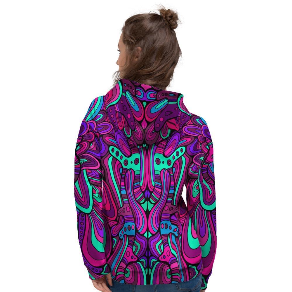 Psychedelic Trippy Doodle Women's Hoodie-grizzshop