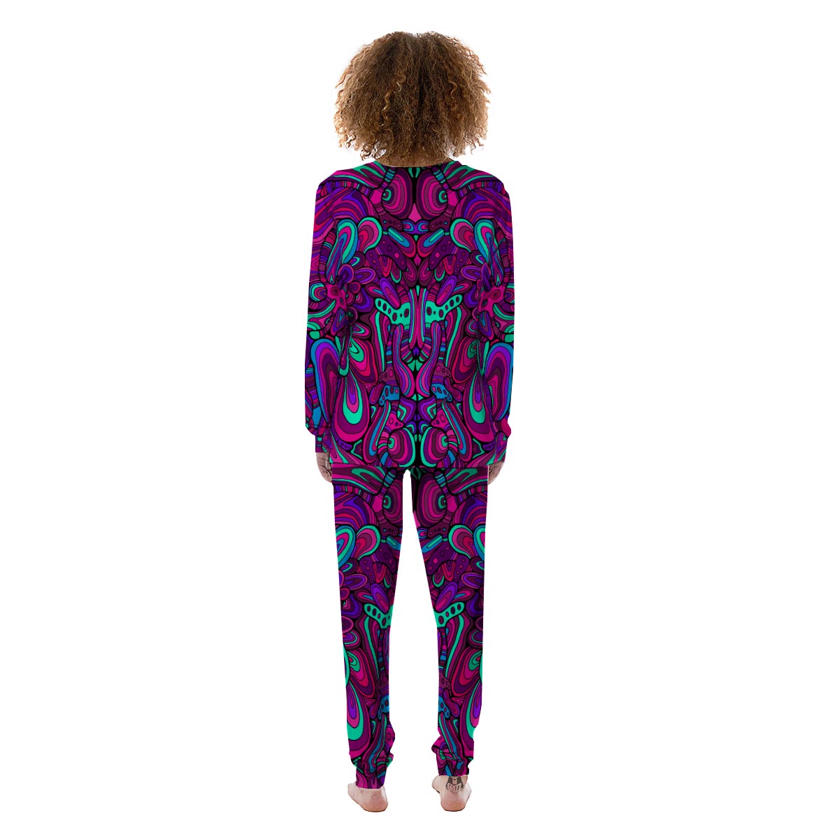 Psychedelic Trippy Doodle Women's Pajamas-grizzshop