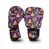 Psychedelic Trippy Drug Cartoon Print Pattern Boxing Gloves-grizzshop