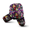 Psychedelic Trippy Drug Cartoon Print Pattern Boxing Gloves-grizzshop