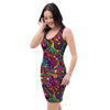 Psychedelic Trippy Eye Bodycon Dress-grizzshop