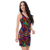 Psychedelic Trippy Eye Bodycon Dress-grizzshop