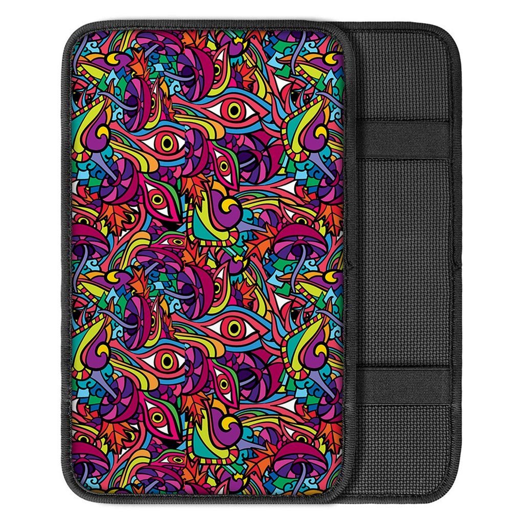 Psychedelic Trippy Eye Car Console Cover-grizzshop