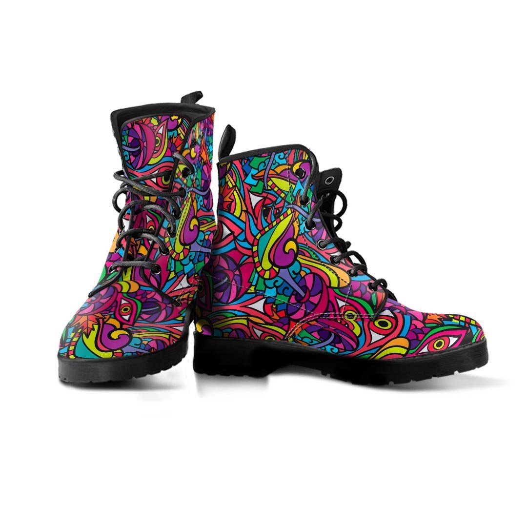 Psychedelic Trippy Eye Men's Boots-grizzshop