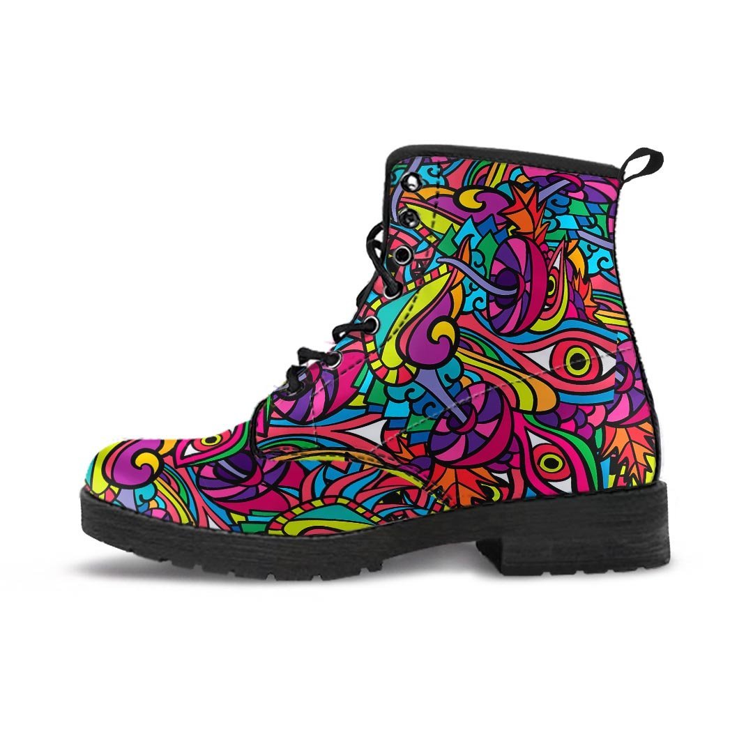 Psychedelic Trippy Eye Men's Boots-grizzshop