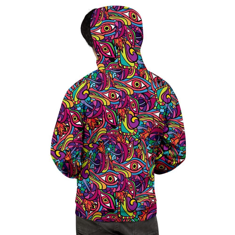 Psychedelic Trippy Eye Men's Hoodie-grizzshop