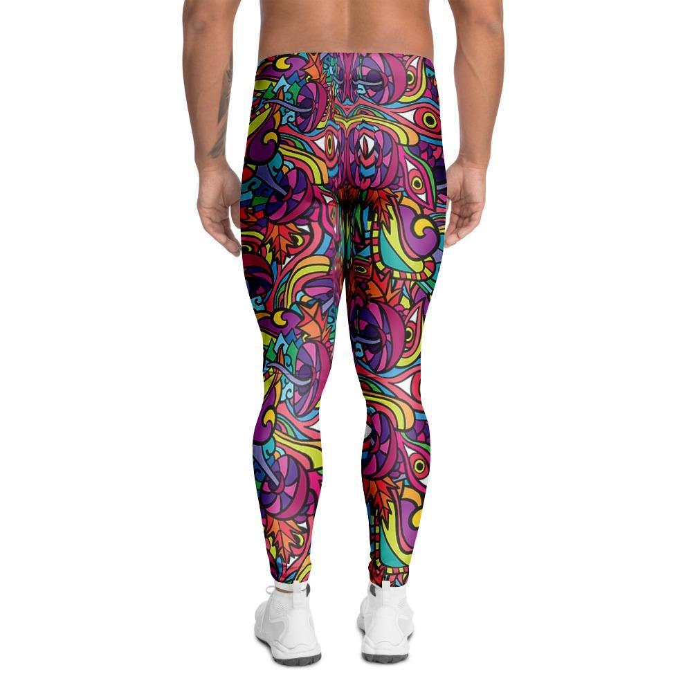 Psychedelic Trippy Eye Men's Leggings-grizzshop