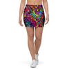 Psychedelic Trippy Eye Mini Skirt-grizzshop