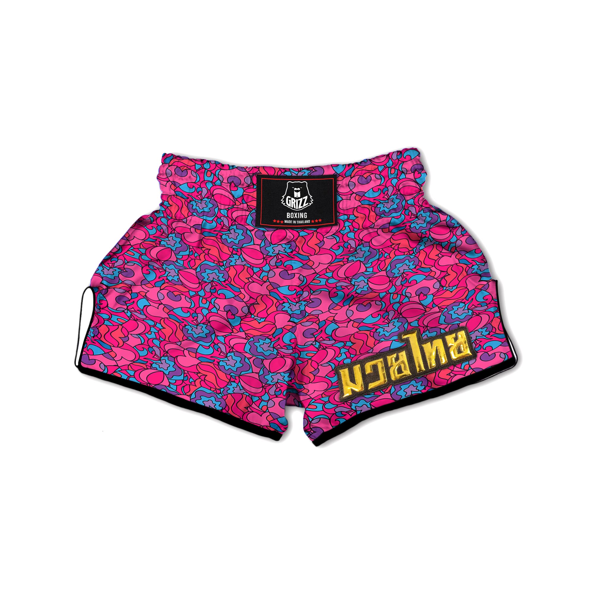Psychedelic Trippy Eye Muay Thai Boxing Shorts-grizzshop