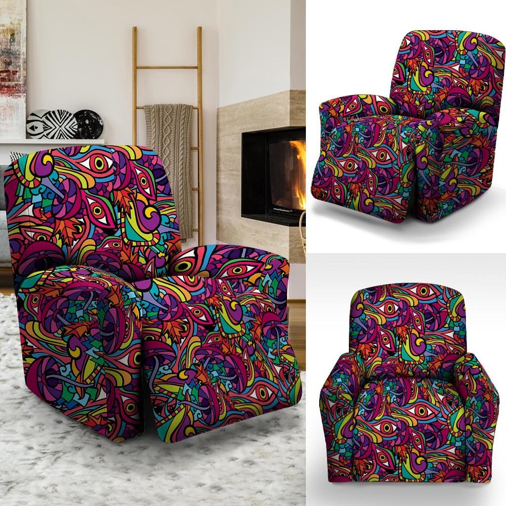 Psychedelic Trippy Eye Recliner Cover-grizzshop