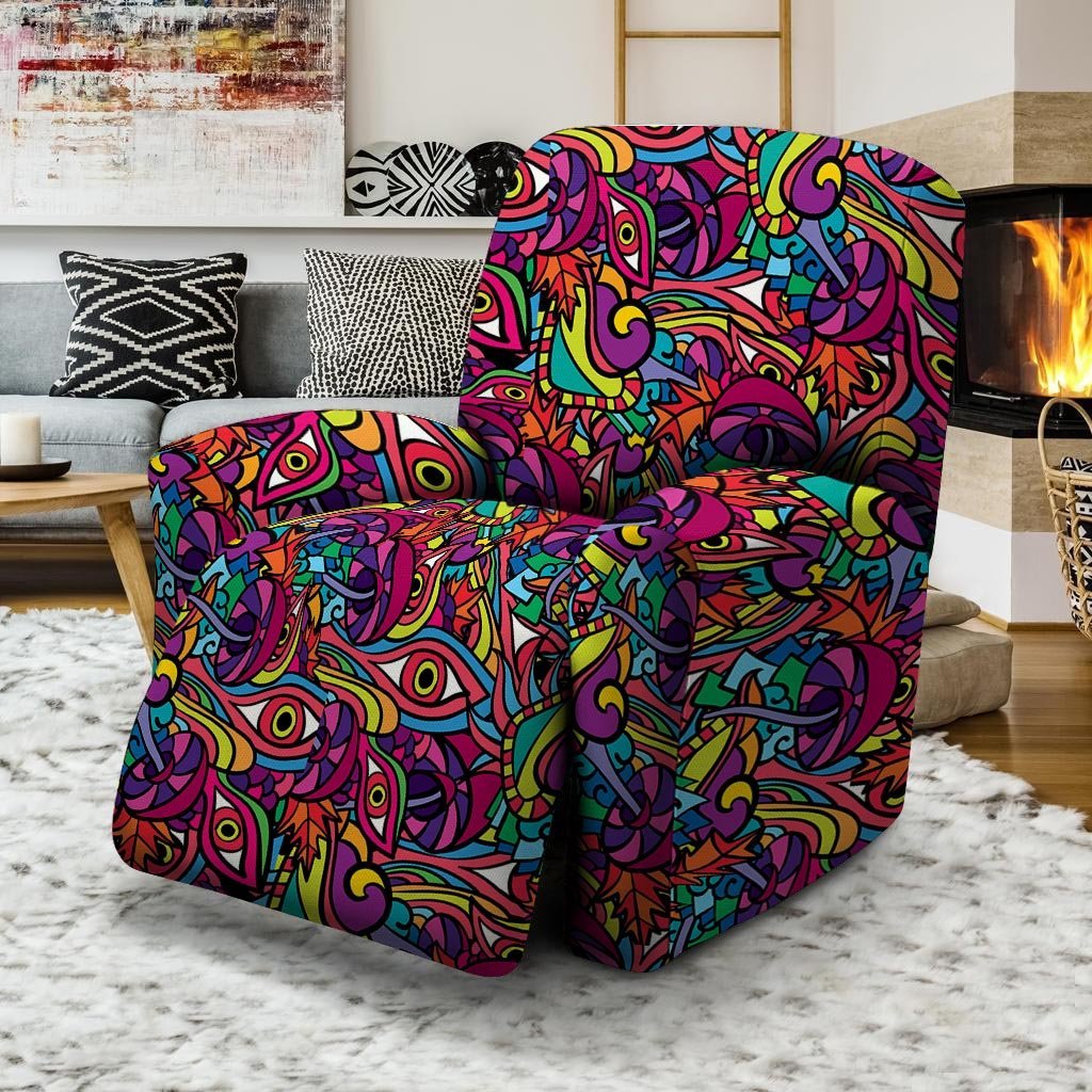 Psychedelic Trippy Eye Recliner Cover-grizzshop