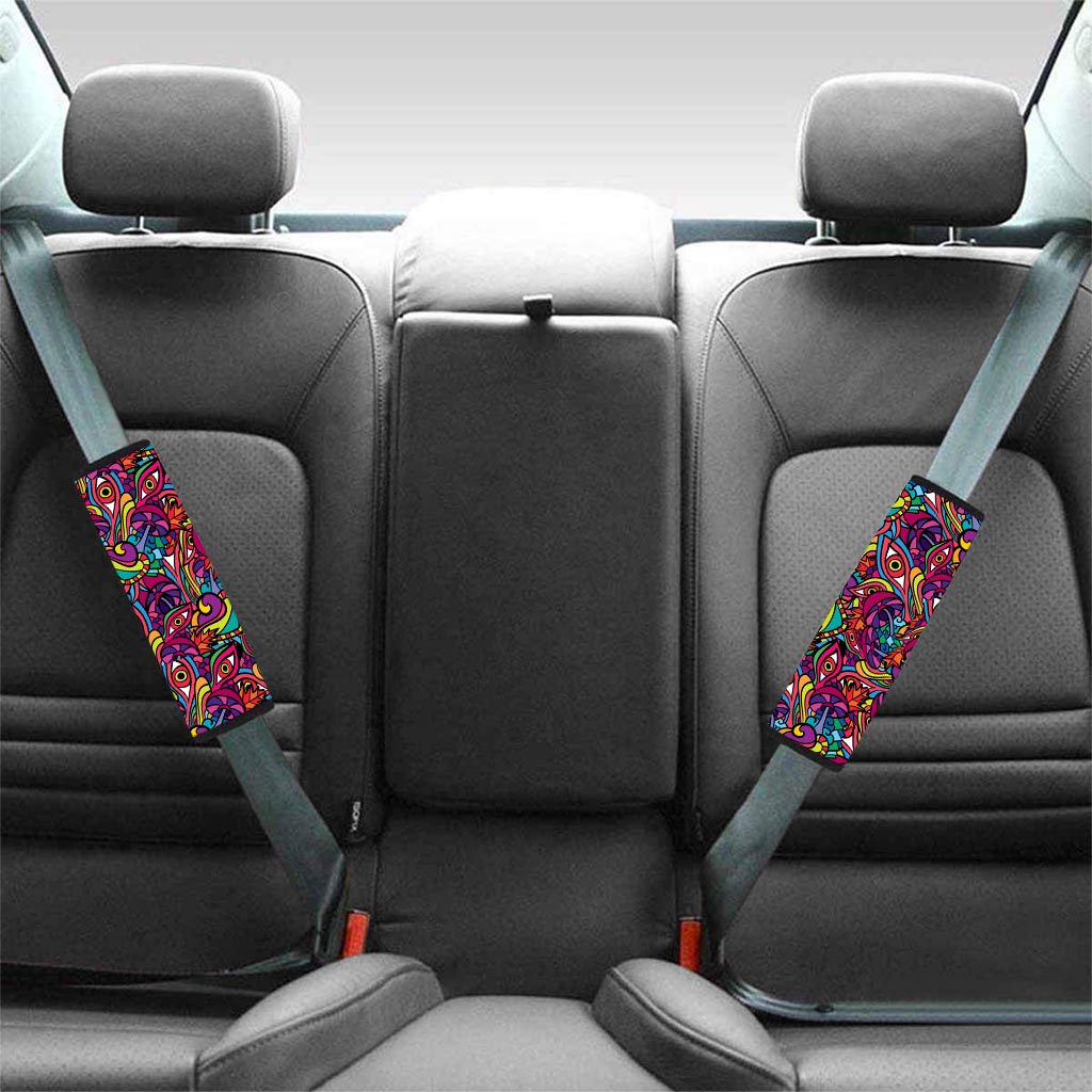 Psychedelic Trippy Eye Seat Belt Cover-grizzshop