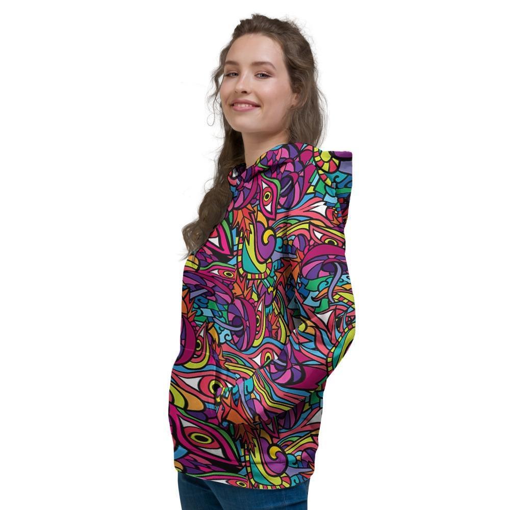 Psychedelic Trippy Eye Women's Hoodie-grizzshop