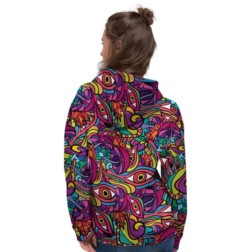 Psychedelic Trippy Eye Women's Hoodie-grizzshop