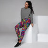 Psychedelic Trippy Eye Women's Joggers-grizzshop