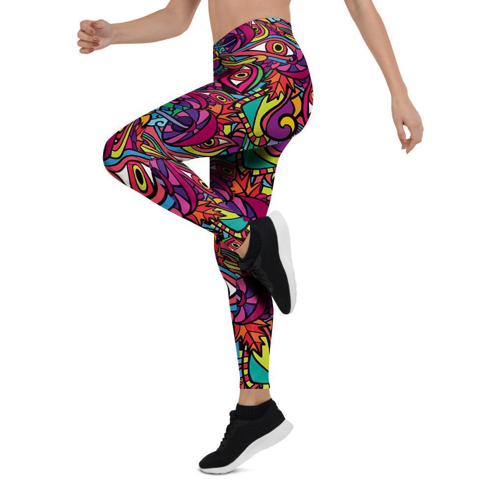 Psychedelic Trippy Eye Women's Leggings-grizzshop