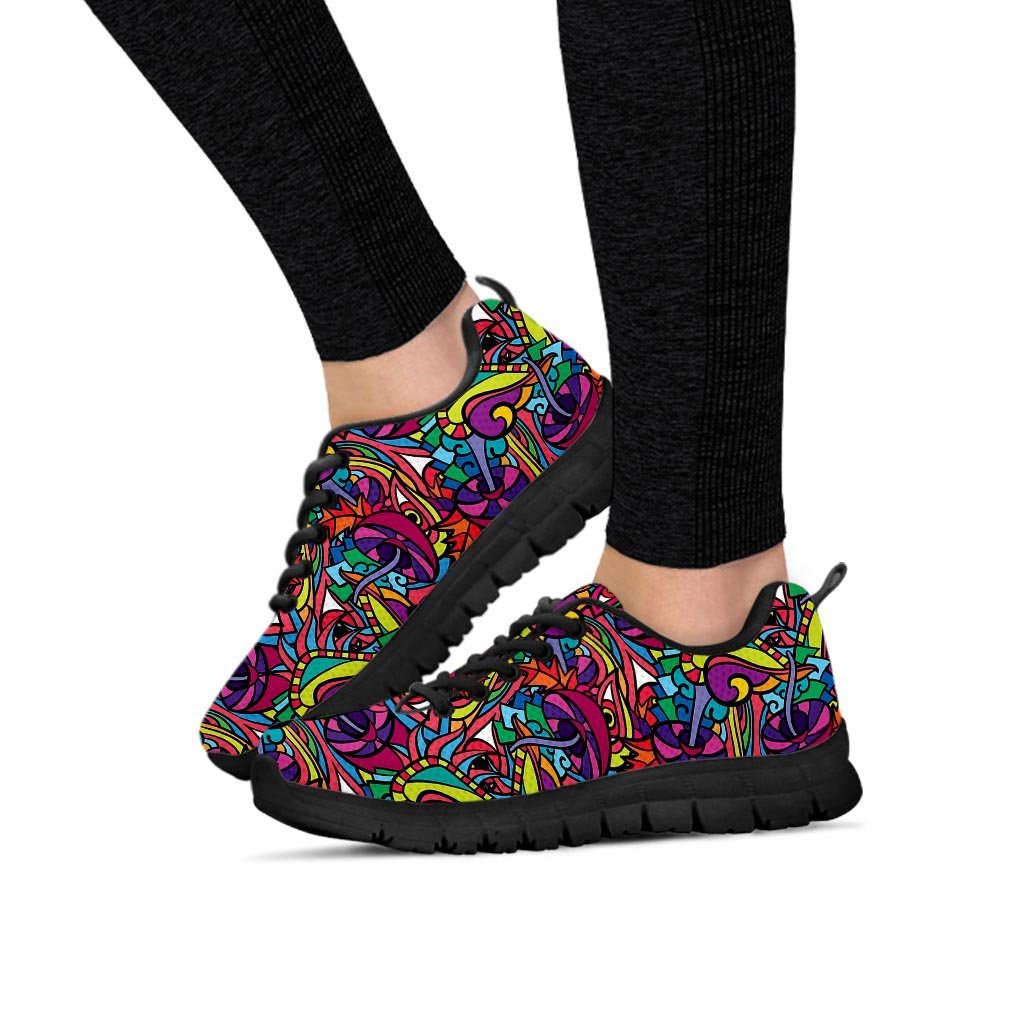 Psychedelic Trippy Eye Women's Sneakers-grizzshop