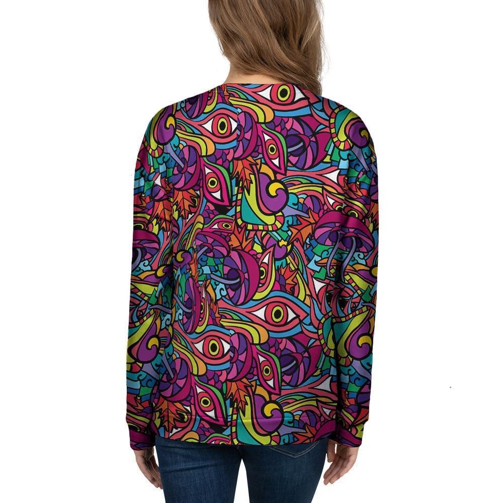 Psychedelic Trippy Eye Women's Sweatshirt-grizzshop