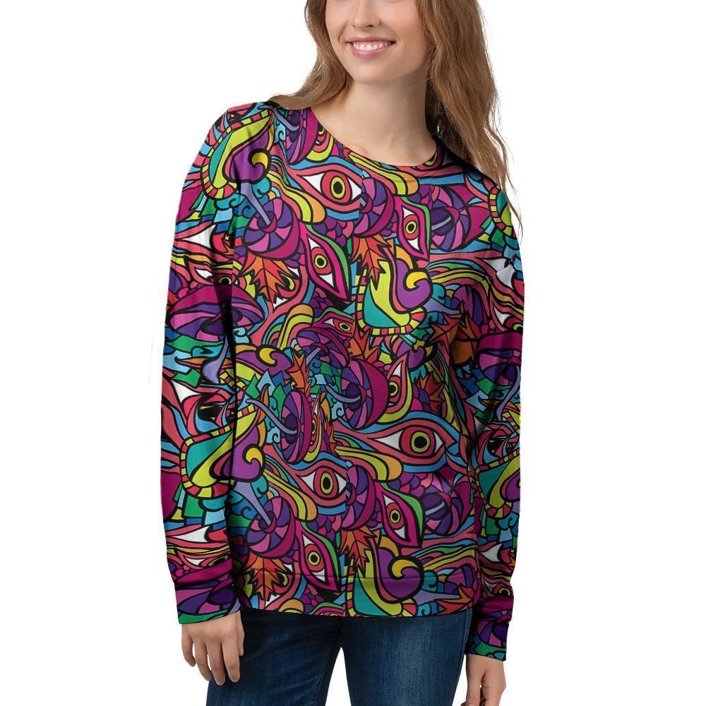 Psychedelic Trippy Eye Women's Sweatshirt-grizzshop