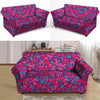 Psychedelic Trippy Hippie Heart Loveseat Cover-grizzshop