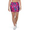 Psychedelic Trippy Hippie Heart Mini Skirt-grizzshop