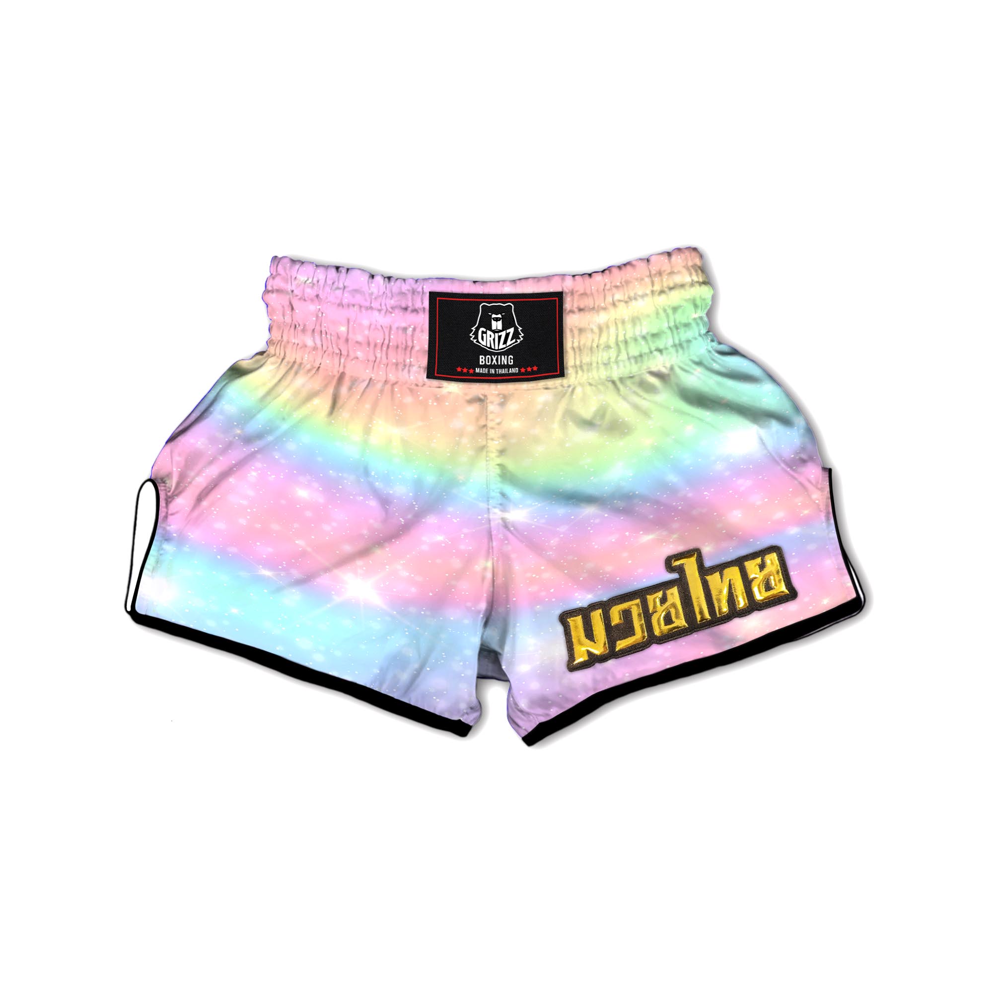 Psychedelic Trippy Hippie Heart Muay Thai Boxing Shorts-grizzshop