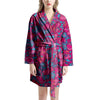 Psychedelic Trippy Hippie Heart Women's Robe-grizzshop