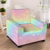 Psychedelic Trippy Holographic Armchair Cover-grizzshop