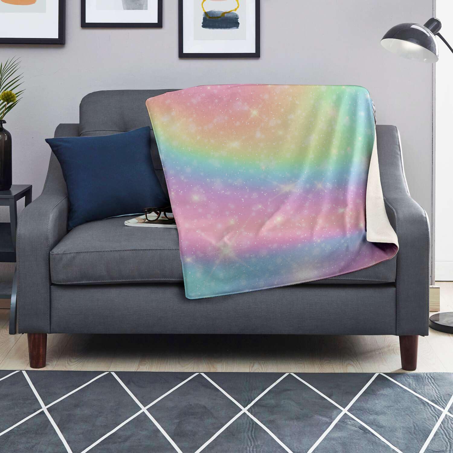 Psychedelic Trippy Holographic Blanket-grizzshop