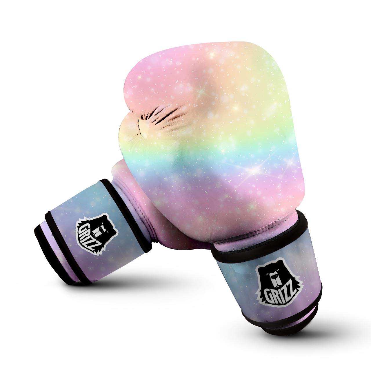 Psychedelic Trippy Holographic Boxing Gloves-grizzshop