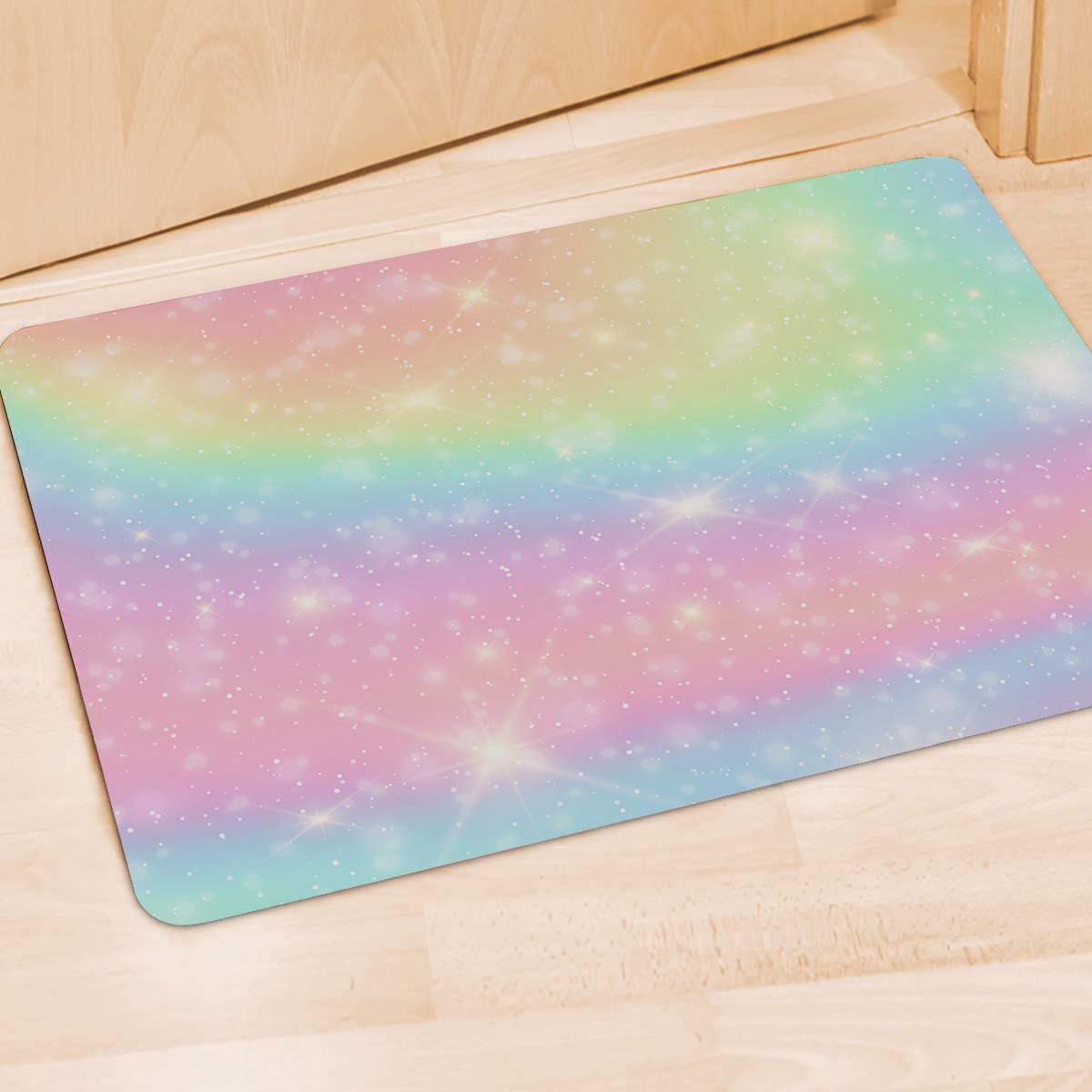 Psychedelic Trippy Holographic Door Mat-grizzshop