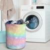 Psychedelic Trippy Holographic Laundry Basket-grizzshop