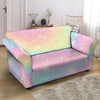 Psychedelic Trippy Holographic Loveseat Cover-grizzshop