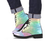 Psychedelic Trippy Holographic Men's Boots-grizzshop