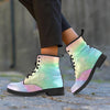 Psychedelic Trippy Holographic Men's Boots-grizzshop