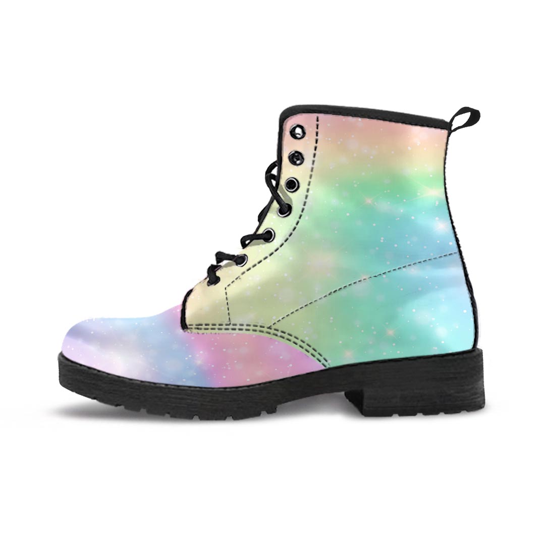 Psychedelic Trippy Holographic Men's Boots-grizzshop