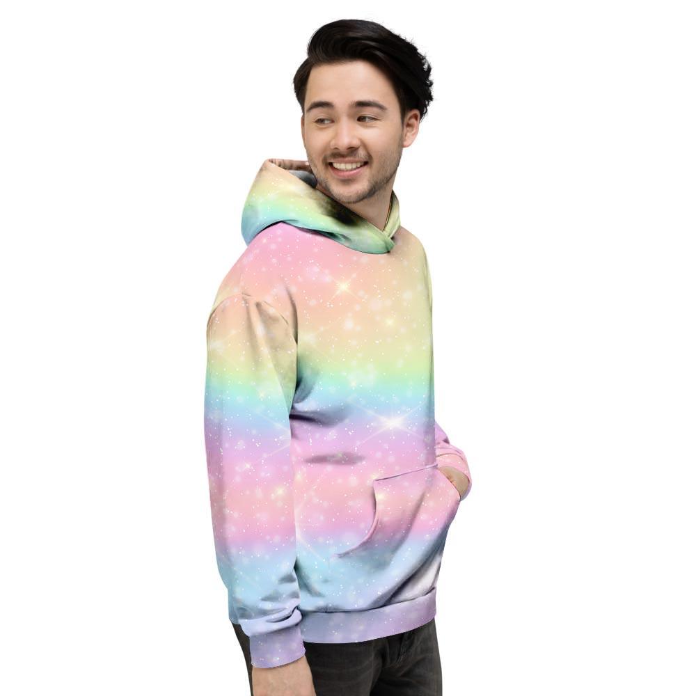 Psychedelic Trippy Holographic Men's Hoodie-grizzshop