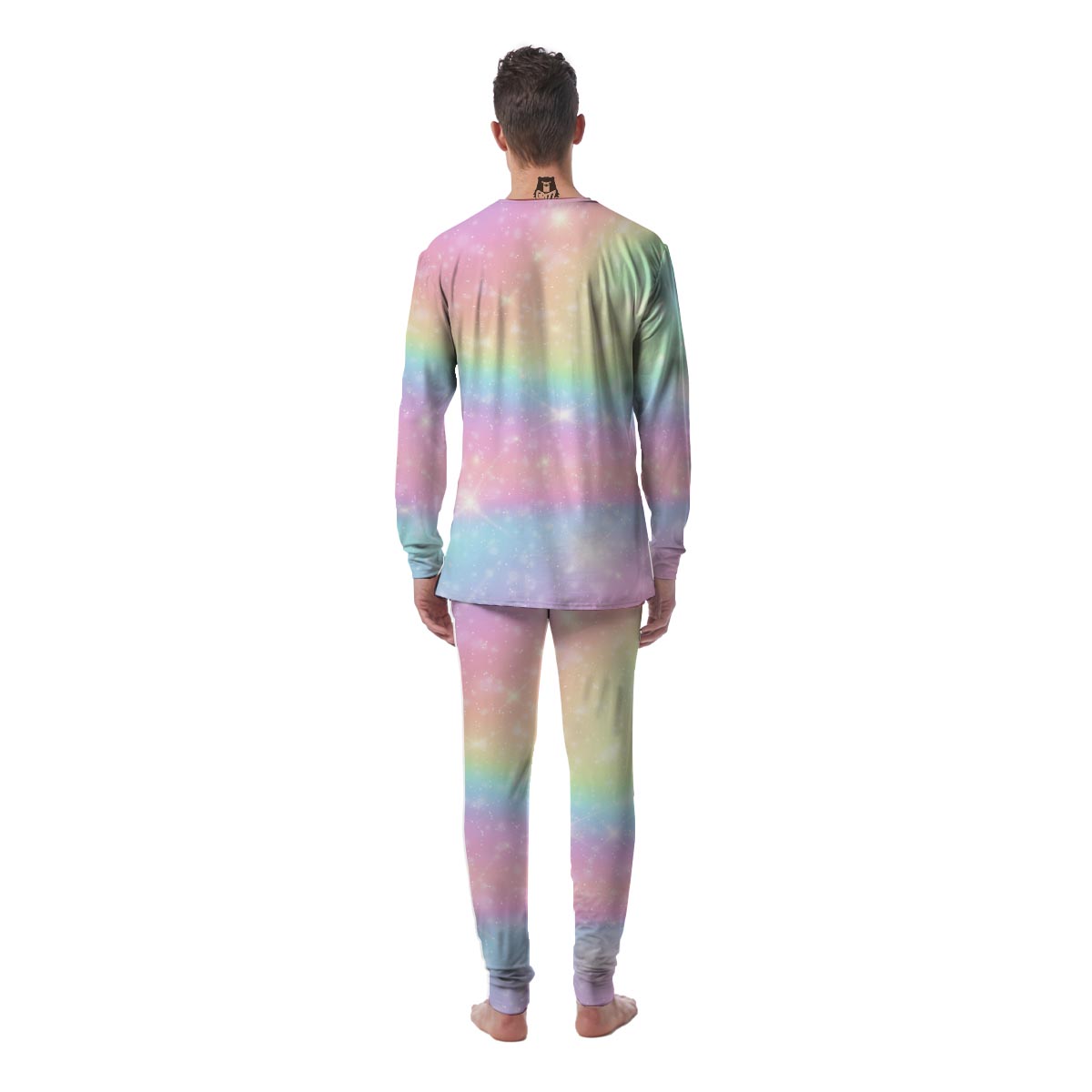 Psychedelic Trippy Holographic Men's Pajamas-grizzshop