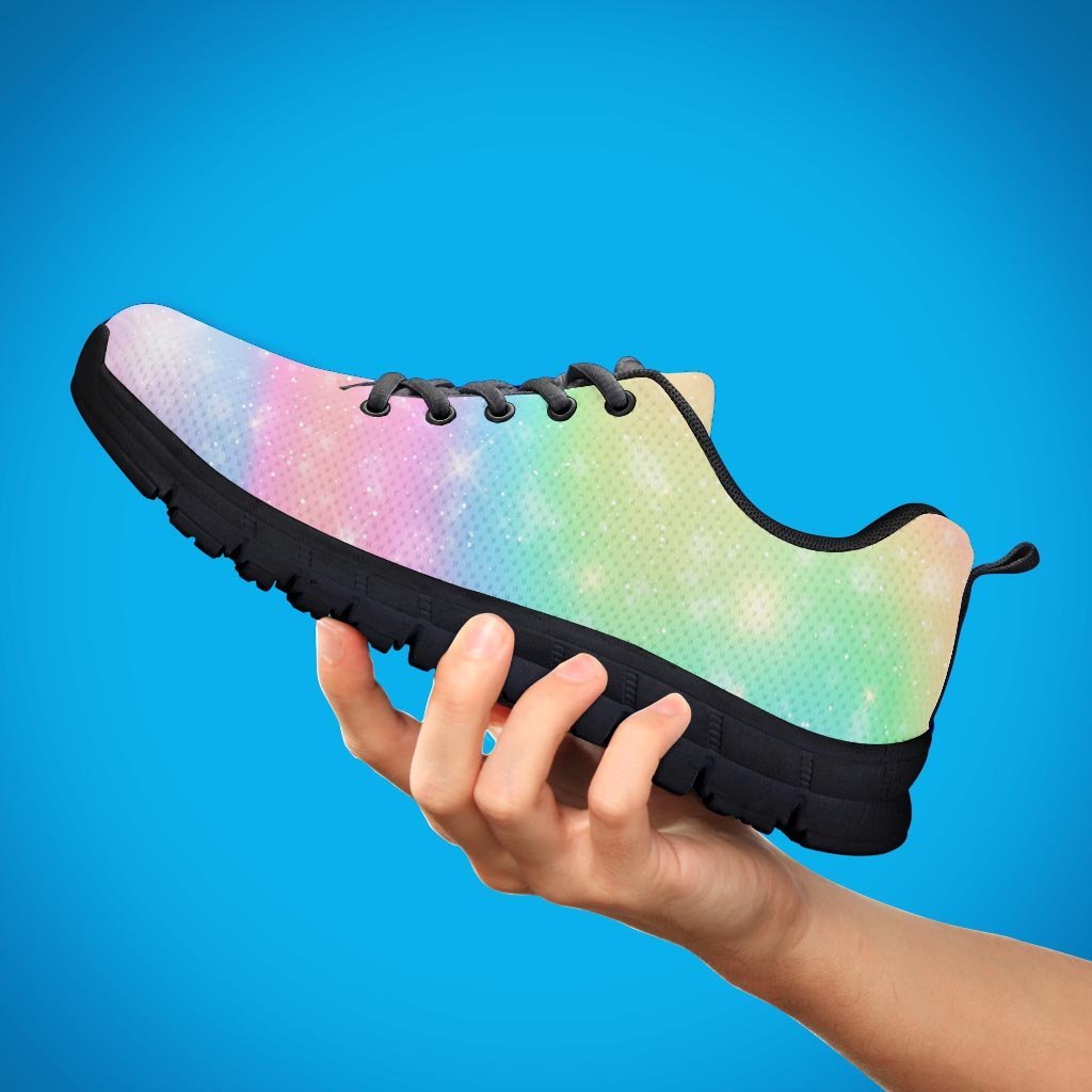 Psychedelic Trippy Holographic Men's Sneakers-grizzshop