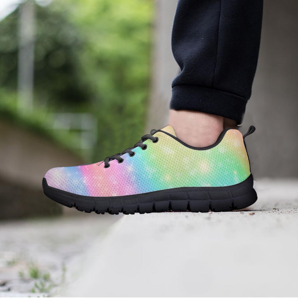 Psychedelic Trippy Holographic Men's Sneakers-grizzshop