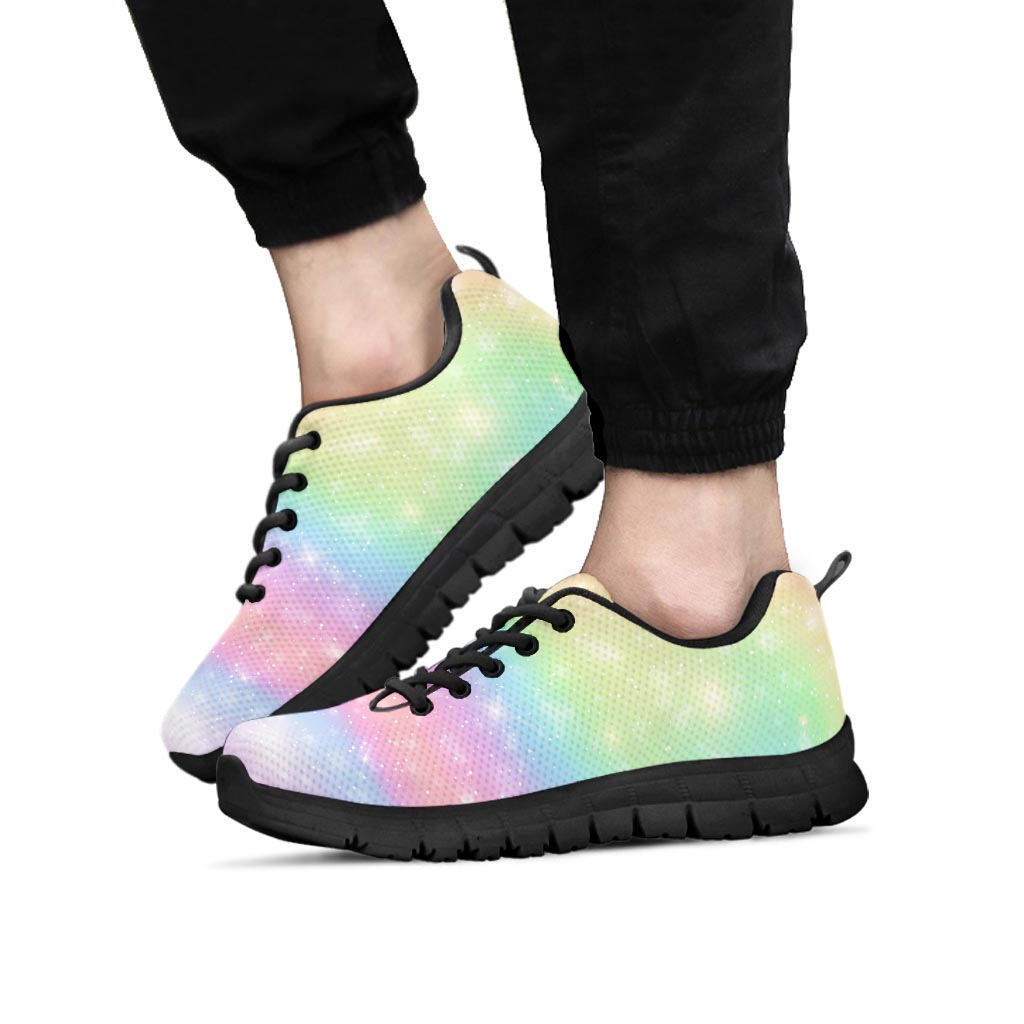 Psychedelic Trippy Holographic Men's Sneakers-grizzshop