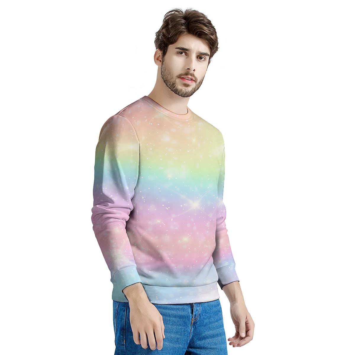 Psychedelic Trippy Holographic Men's Sweatshirt-grizzshop