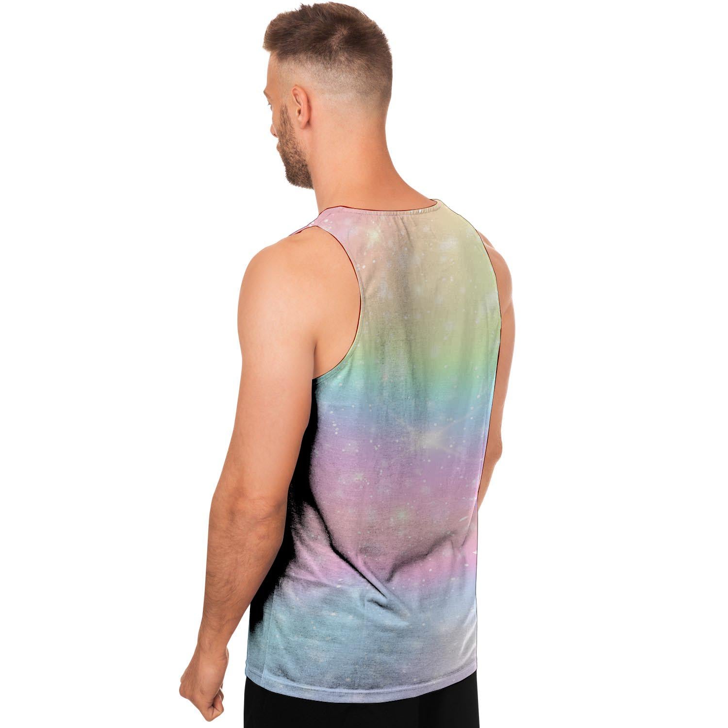 Psychedelic Trippy Holographic Men's Tank Tops-grizzshop