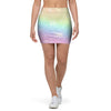 Psychedelic Trippy Holographic Mini Skirt-grizzshop