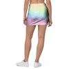 Psychedelic Trippy Holographic Mini Skirt-grizzshop